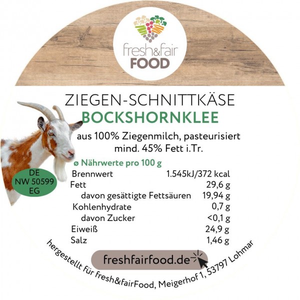 Ziegenkäse-Bochshornklee ca. 230g