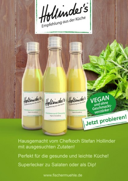 Himbeersenf-Dressing 0,2 L Vegan, Gluten frei und ohne Geschmacksverstärker